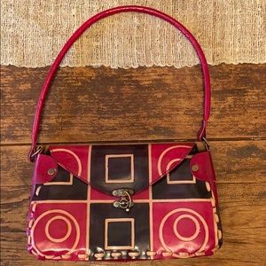 Geometric Leather Purse